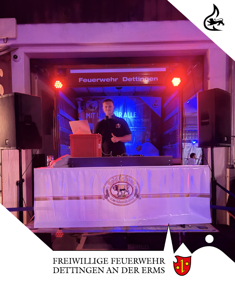 Der DJ unterhielt am Freitag Abend